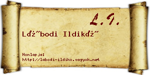Lábodi Ildikó névjegykártya