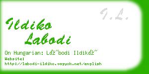 ildiko labodi business card